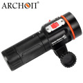 Scuba Torch 32650 Video Diving Light with 1" Ball Head Stand up to 100m